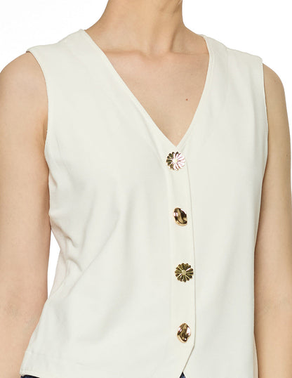 Blusa Lisa sin Mangas Esenciales