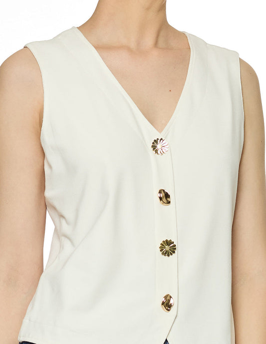 Blusa Lisa sin Mangas Esenciales