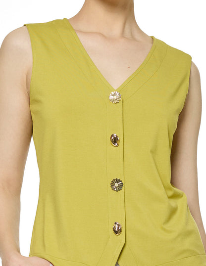 Blusa Lisa sin Mangas Esenciales