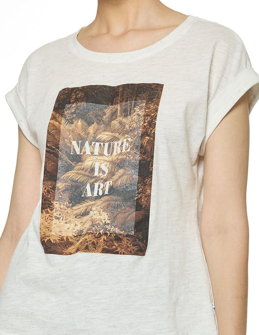Blusa Blanca Melange Esenciales