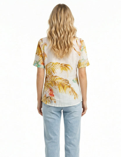 Blusa Blanco Estampada Esenciales