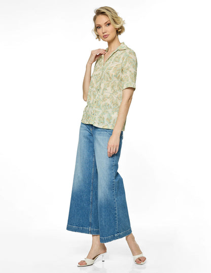 Blusa Beige Estampada Esenciales