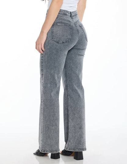 Jeans Gris Recto Esenciales