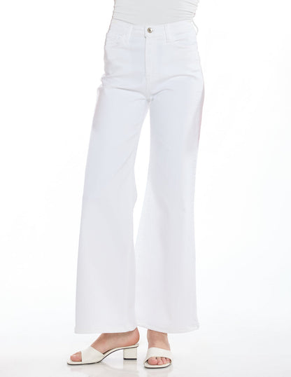 Jeans Blancos Mezclilla Esenciales