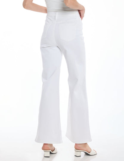 Jeans Blancos Mezclilla Esenciales