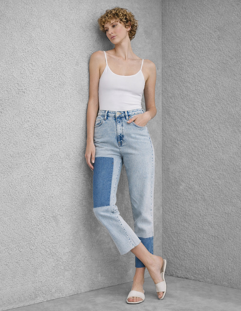 Jeans Rectangulo Azul Esenciales