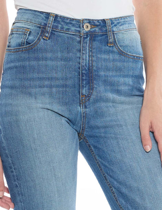 Jeans Marino Doble Ruedo Esenciales