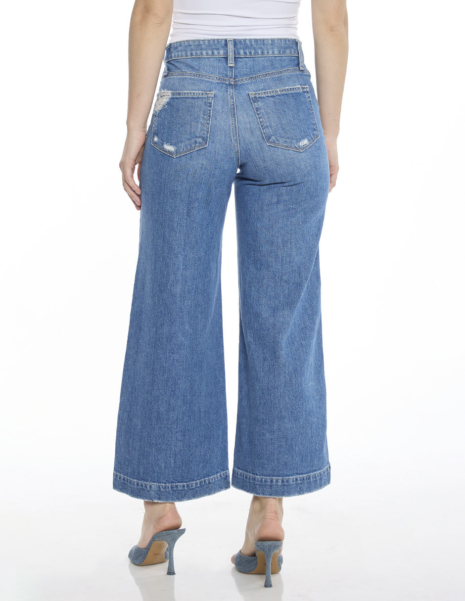 Jeans Deslavado Azul Esenciales