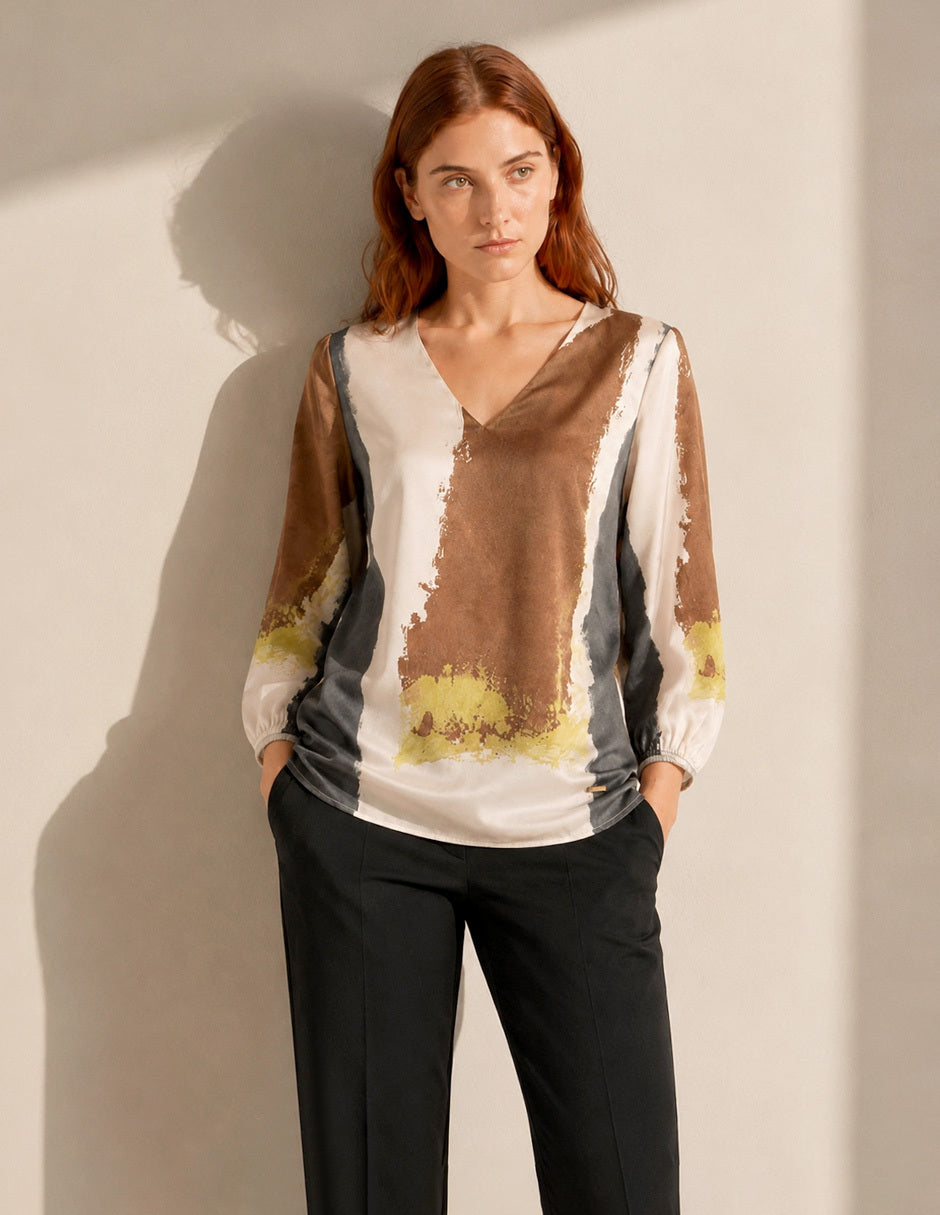 Blusa Multicolor Estampada Esenciales