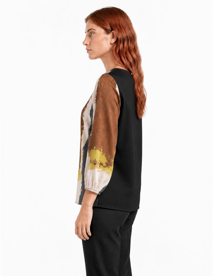 Blusa Multicolor Estampada Esenciales