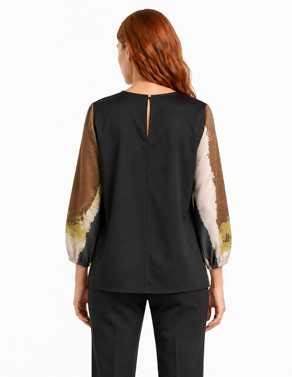 Blusa Multicolor Estampada Esenciales