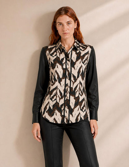 Blusa Camisera Negro Esenciales