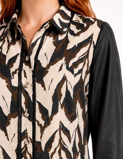 Blusa Camisera Negro Esenciales